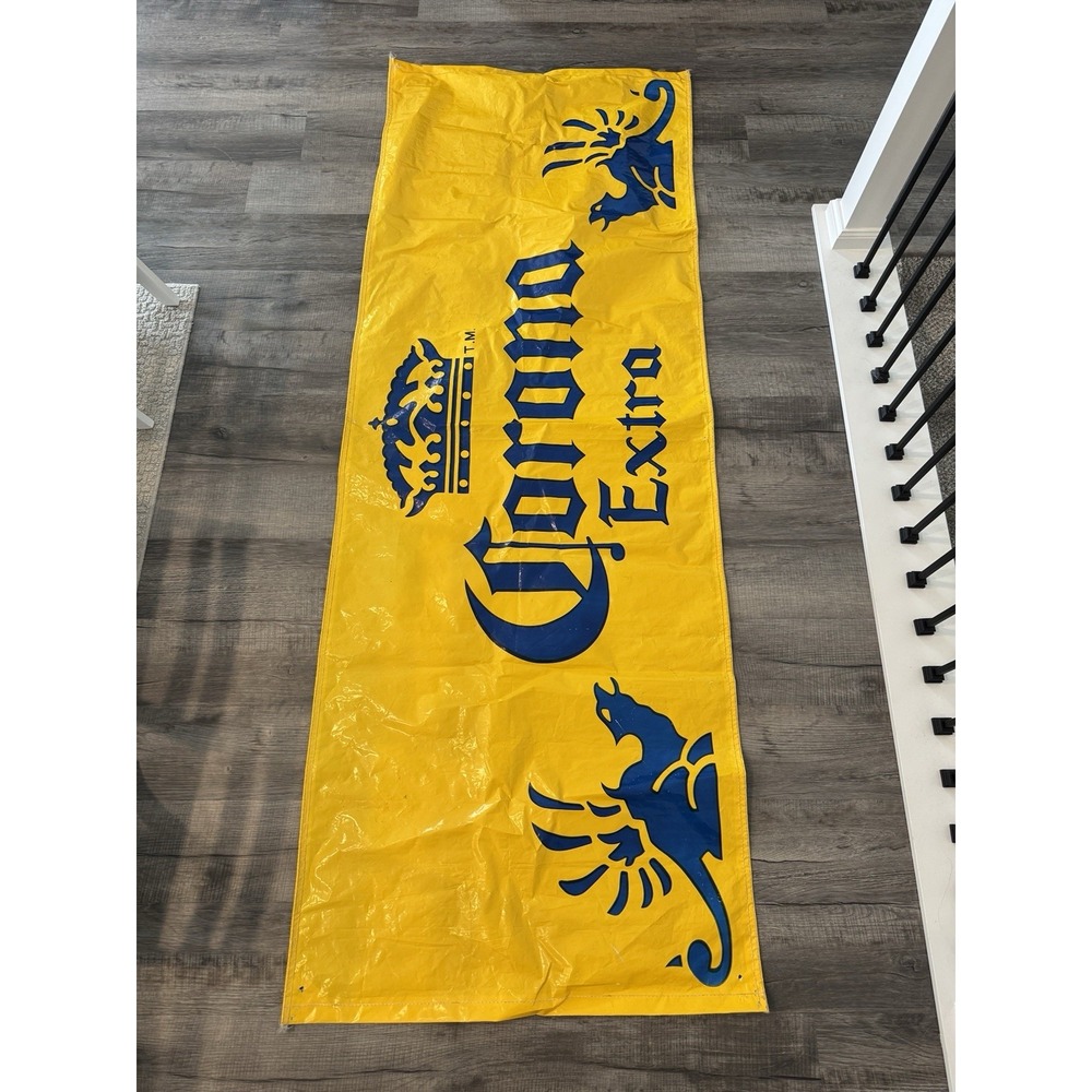 Corona Extra Beer Flag Banner 9x3 Feet Yellow